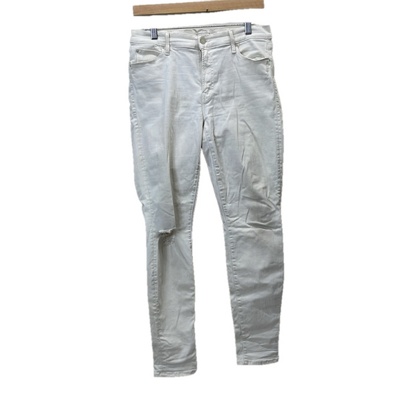 MOTHER The Charmer Sexy Just Walked into Town in Warm Ivory Size 31 - Picture 2 of 9